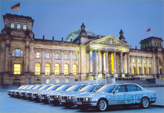 [BMW Proudly Displaying a Fleet of Hydrogen 7ers in Berlin]