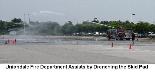 [Uniondale FD Drenches the SkidPad]